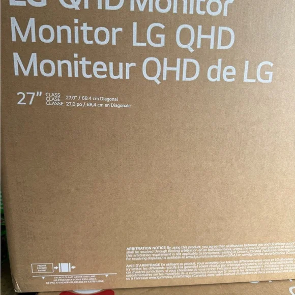 LG QHD Monitor - Brown Box